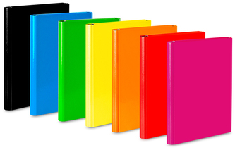 Teczka skrzydłowa z rzepem Caribic A4-4cm czerw, VauPe