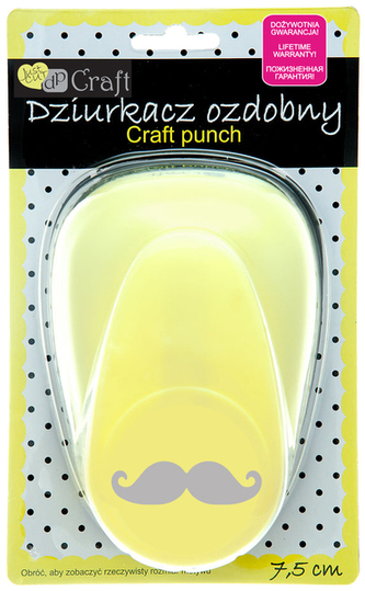 Dziurkacz ozdobny 7,5cm wąsy, Dp Craft
