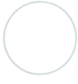 Ring metalowy RB-30 biały śr. 30 cm, Aliga