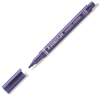 Marker metaliczny, okrągła końcówka, M, fioletowy, Staedtler