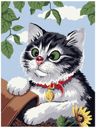 Numeromalowanie Classic 30x40 Niewinny kotek, iPicasso