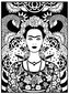 Kolorowanka welwetowa Frida Kahlo 47x35, Colorvelvet