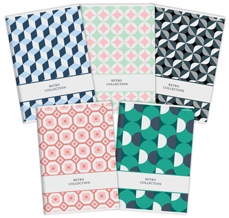 Zeszyt A5 60 k. kratka 70g PP motywy retro, Top-2000