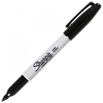 Marker Fine czarny permanentny 5szt, Sharpie