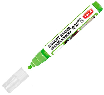 Marker kredowy suchościeralny 4,5mm zielony, Toma