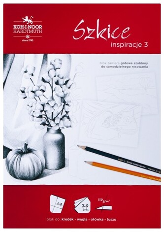 Blok szkicowy A4 110g 20 k. Inspiracje 3, Koh-I-Noor