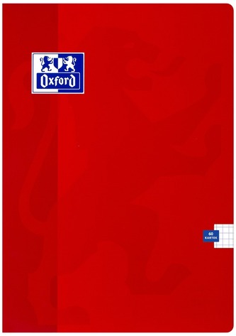 Zeszyt A5 60k 90g kratka Esse czerwony, Oxford