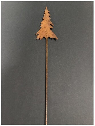 Choinka metalowa pik efekt rdzy, Sztuka Zdobienia