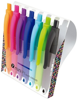 Długopis P1 mini Colours 7 kol.w etui , Milan