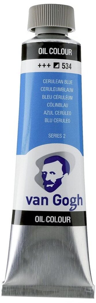 Farba olejna Van Gogh, 40ml Cerulean Blue 534, Talens
