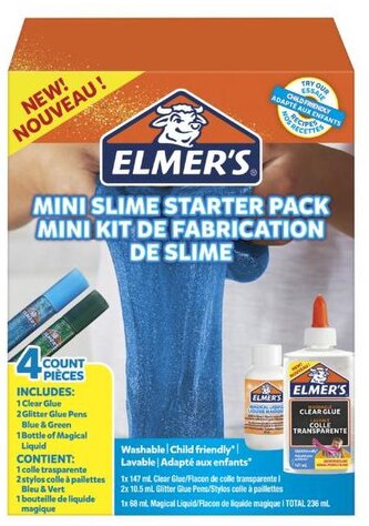 Zrób to sam - Gluty - Slime starter mini pack niebiesko/zielone 2097606, Elmer`s