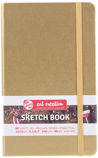 Szkicownik złoty 13x21cm Art Creation, Talens