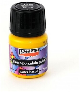Farba do porcelany 30ml żółta,  Pentart