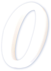 Cyfra mała „0” - 7,7 x 1,5 x 12cm. AC340, Decopatch