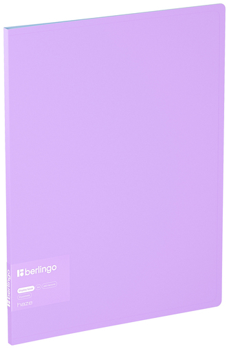 Album ofertowy 10 koszulek Haze, 9mm, fioletowo-różowy, z wewnętrzną kieszonką, Berlingo