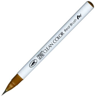 Marker Clean Color Real Brush - dark oatmeal  066, Kuretake