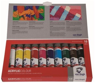 Zestaw farb akrylowych 10x40ml Van Gogh, Talens