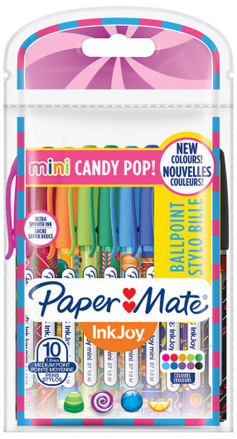 Długopis Ink Joy mini Wrap Candy Pop etui 10 SZT. Paper Mate