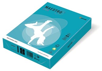 Papier ksero kolorowy A4 160g. niebieski AB48, Maestro color 250ark