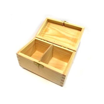 Pudełko drewniane na herbatę 2 komor. 150x90x80mm