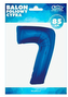 Balon foliowy "Cyfra 7" niebieska, 85 cm, Godan