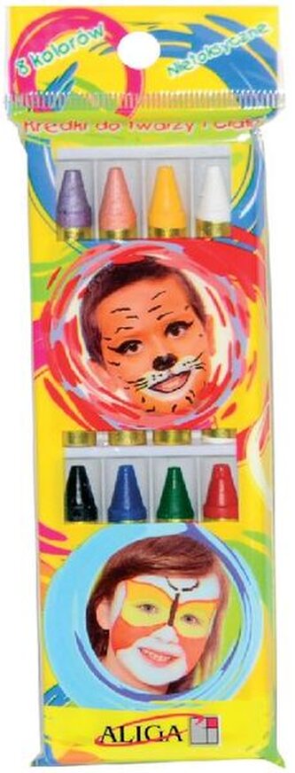 Kredki do twarzy 8-kol. FC-8, Aliga