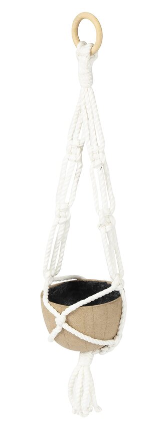 Makrama z Doniczką do zawieszania 11 x 11 x 42 cm HD068C, Decopatch