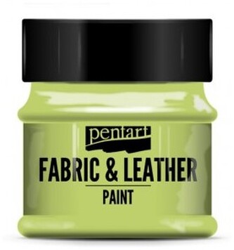 Farba do tkanin i skór 50ml limonka, Pentart