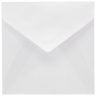 Koperty 145x145 Millenium diamentowa biel K 120g 10szt., Galeria Papieru