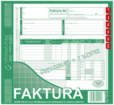 Druk F-ra VAT 2/3 A4 (o+2k) płatnik/odbiorca 148-2E, MiP
