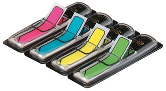 Zakładki indeksowe 12 x 43 mm Strzałki 4-kol. Neonowe po 24 szt., Post-it 3M