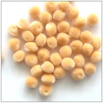 Pompony dekor. 10mm 72szt. cieliste, 1510-18, Bluma Creative