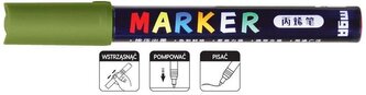 Marker akrylowy 1-2 mm, zielony oliwkowy APL511-56, M&G;