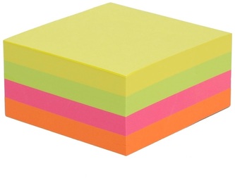 Kostka neon 75 mm x 75 mm , Tres