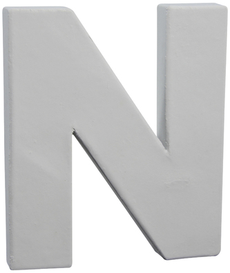 Litera 3D mała 12cm „N" AC743 C, Decopatch