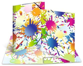 Teczka z gumką A4 Kleksy, Herma