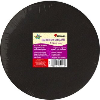 Papier do origami okragły średnica 15cm  d-15, Craft Fun