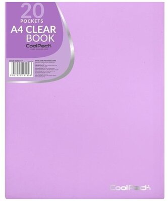 Album ofertowy A4 20 koszulek Clear Book Pastel fiolet CoolPack, Patio