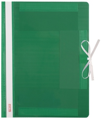 Teczka wiązana PVC ziel. op. 25 szt. TW-01 02, Biurfol
