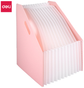 Organizer harmonijkowy A4 Macaron różowy, Deli