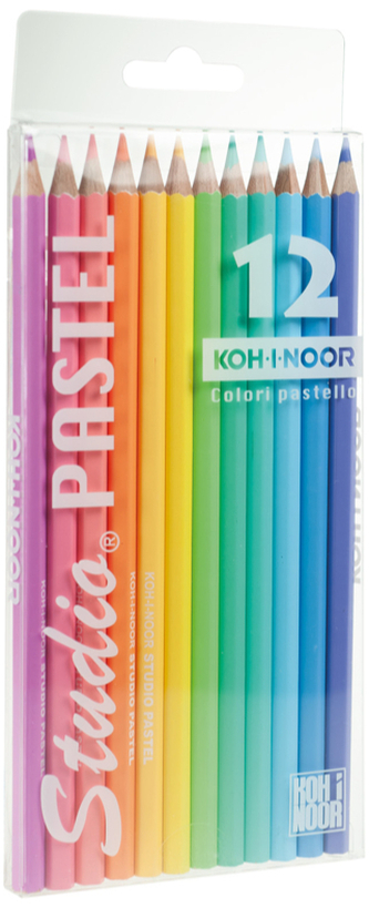 Kredki pastelowe 12-kol.DH3712, Koh-i-Noor