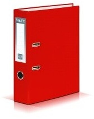 Segregator A4-50mm dźwig. Biznes czerwony, VauPe