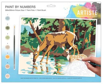 Zestaw do malowania duży - Artiste – Woodland deer, Docrafts