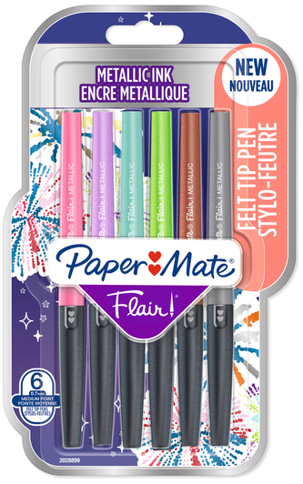 Pisaki Flair Metalic 6szt  Paper Mate