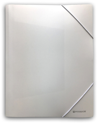 Teczka z gumką A4 PP-102 biała, Penmate