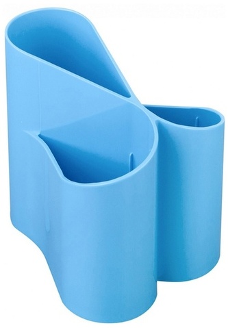 Przybornik na biurko Lux, jasnoniebieski, Ico