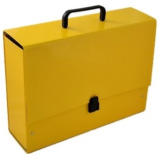 Teczka rączką B4 Jumbo 10 cm pastel. żółta, Penmate