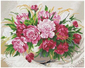 Mozaika diamentowa 40x50 – PD  Delikatne kwiaty, PD4050176, iPicasso