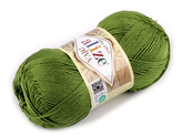 Pletací příze Alize Diva 100 g - 1 ks - 15 (210) zelená