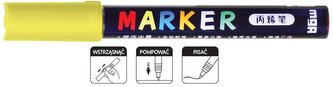 Marker akrylowy 1-2 mm, żółty neon APL040-101, M&G;